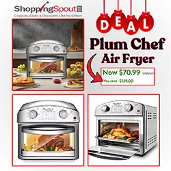 Plum Chef Air Fryer at 65% Off